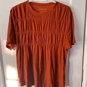 Everlane Smocked T Shirt